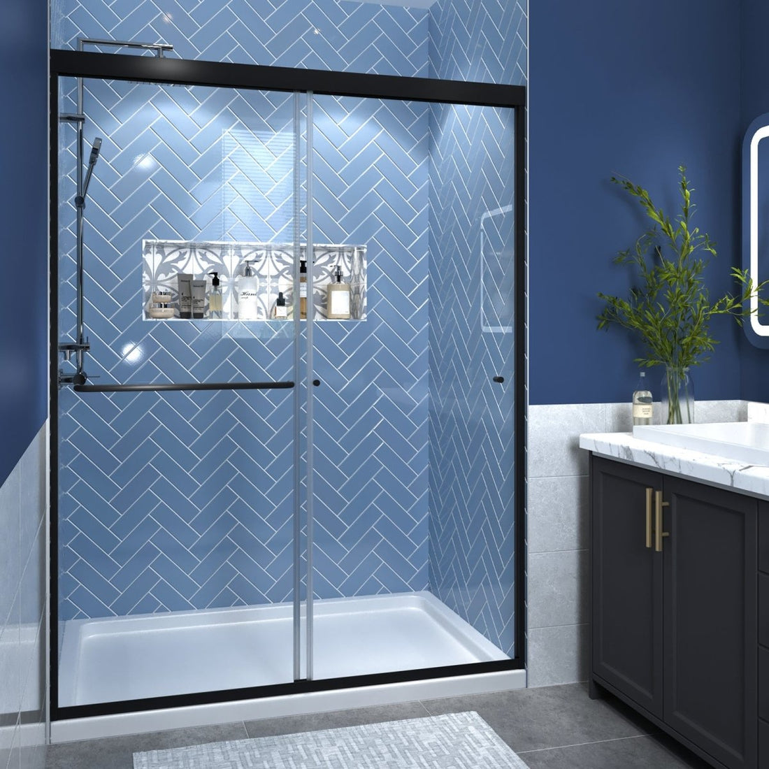 Allsumhome-Upgrade Your Bathroom with Glide Series Glass Shower Doors