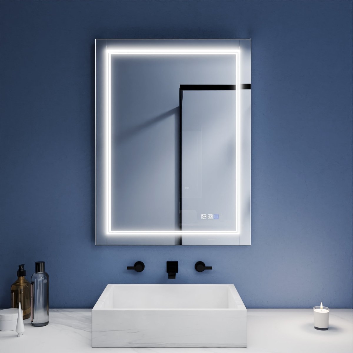 Ascend - M1d 24" x 32" Led Bathroom Mirror with Aluminum Frame