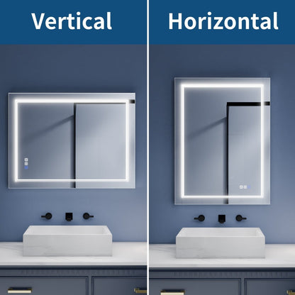 Ascend - M1d 24" x 32" Led Bathroom Mirror with Aluminum Frame