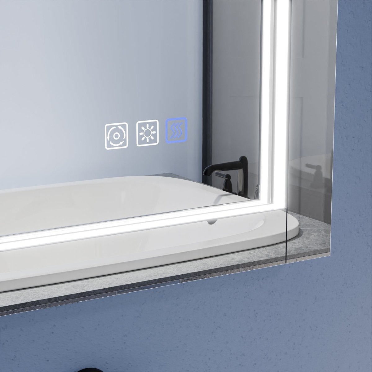 Ascend - M1d 24" x 32" Led Bathroom Mirror with Aluminum Frame