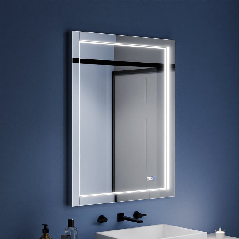 Ascend - M1d 28" x 36" Led Bathroom Mirror with Aluminum Frame