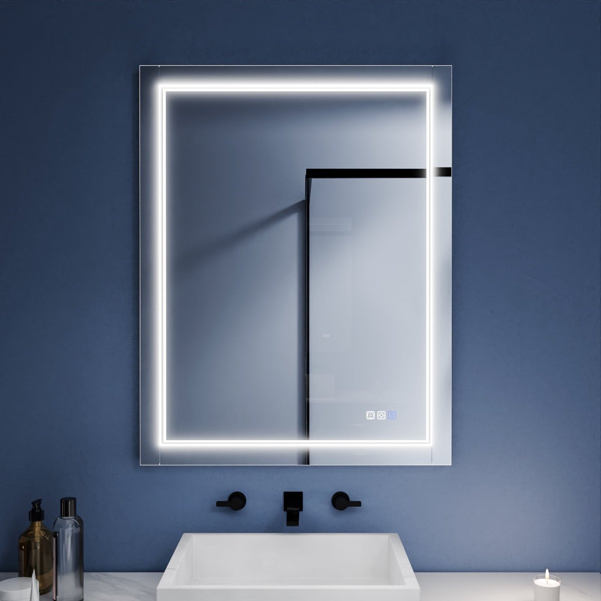 Ascend - M1d 28" x 36" Led Bathroom Mirror with Aluminum Frame