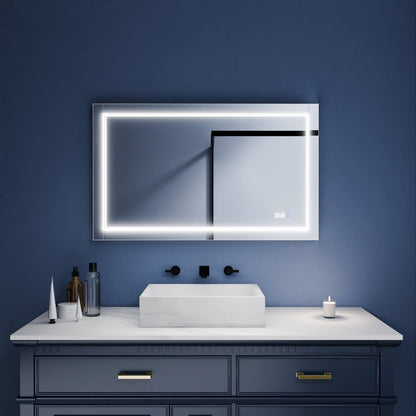 Ascend - M1d 40" x 24" Led Bathroom Mirror with Aluminum Frame