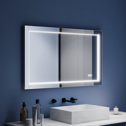 Ascend - M1d 40" x 24" Led Bathroom Mirror with Aluminum Frame