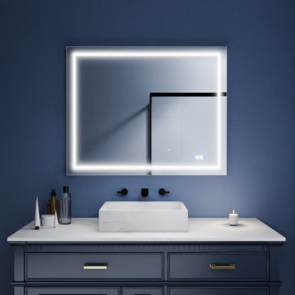 Ascend - M1d 40" x 32" Led Bathroom Mirror with Aluminum Frame