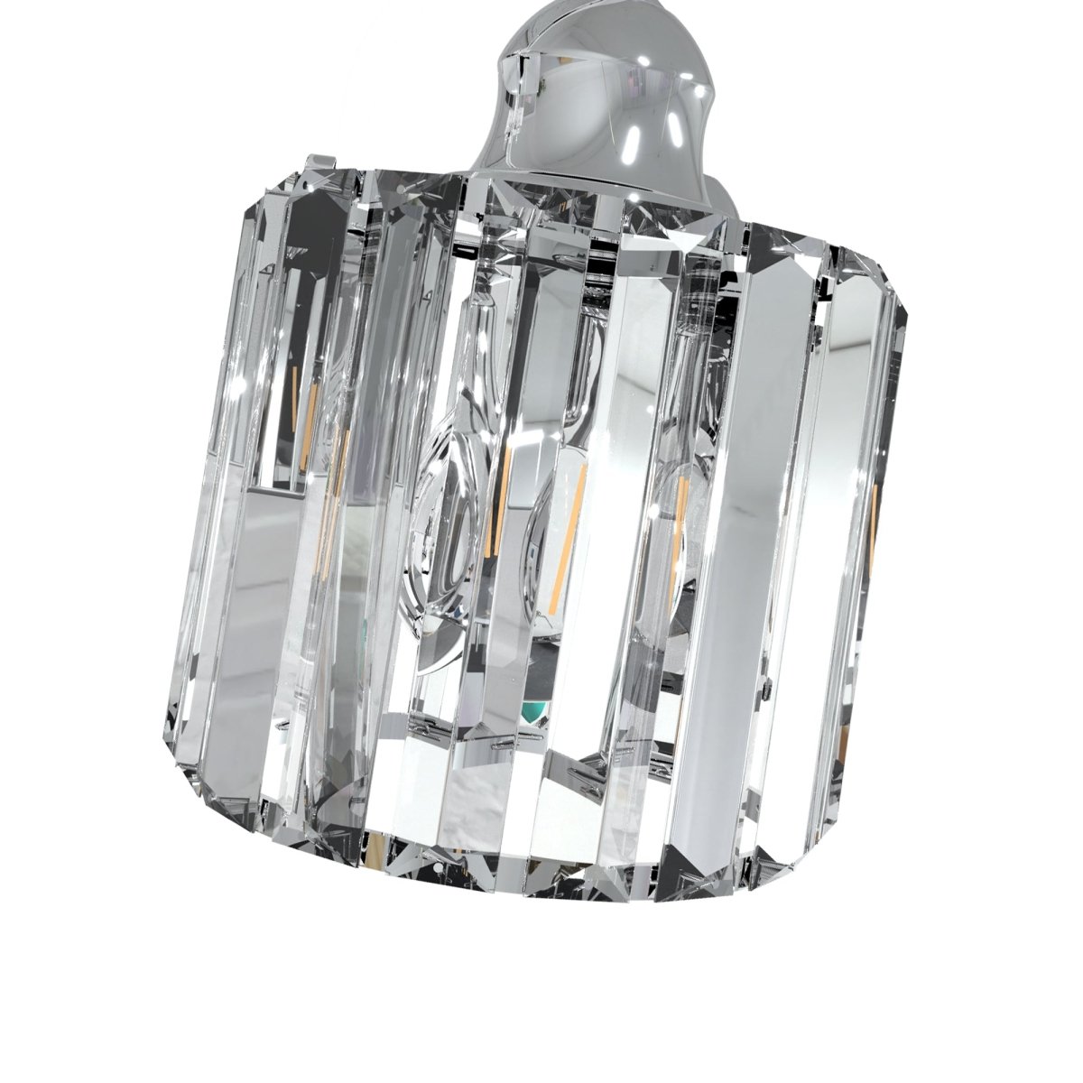 ExBrite 12" 2 - Light Vanity Light with Crystal Design, Chrome