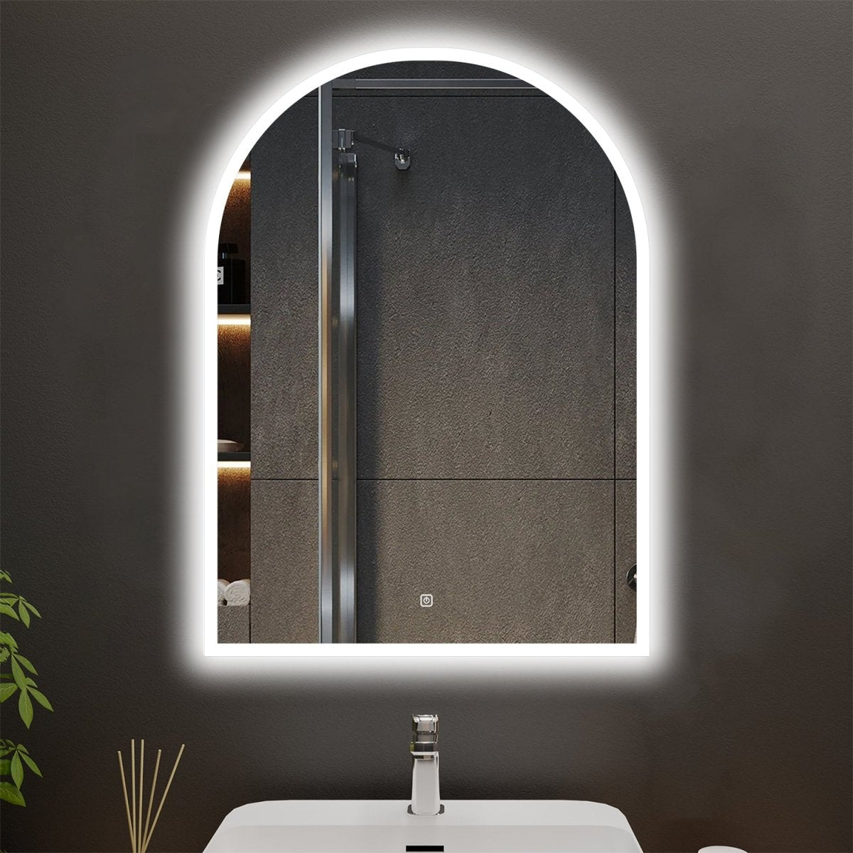 Myth Customized Arched LED Bathroom Mirror