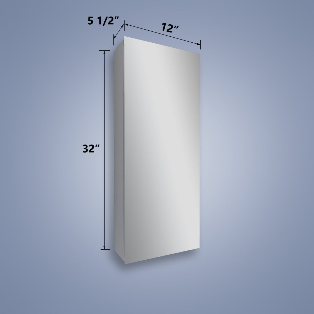 Rim 12 in. W X 30 in. H Single Medicine Cabinet without Light