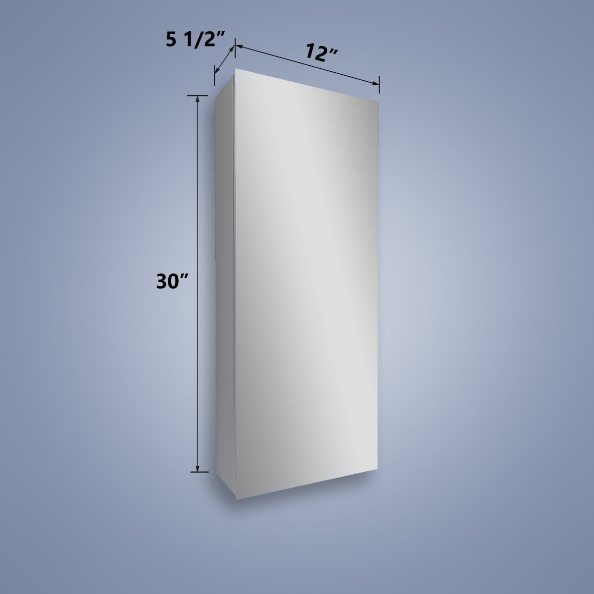 Rim 12 in. W X 32 in. H Single Medicine Cabinet without Light