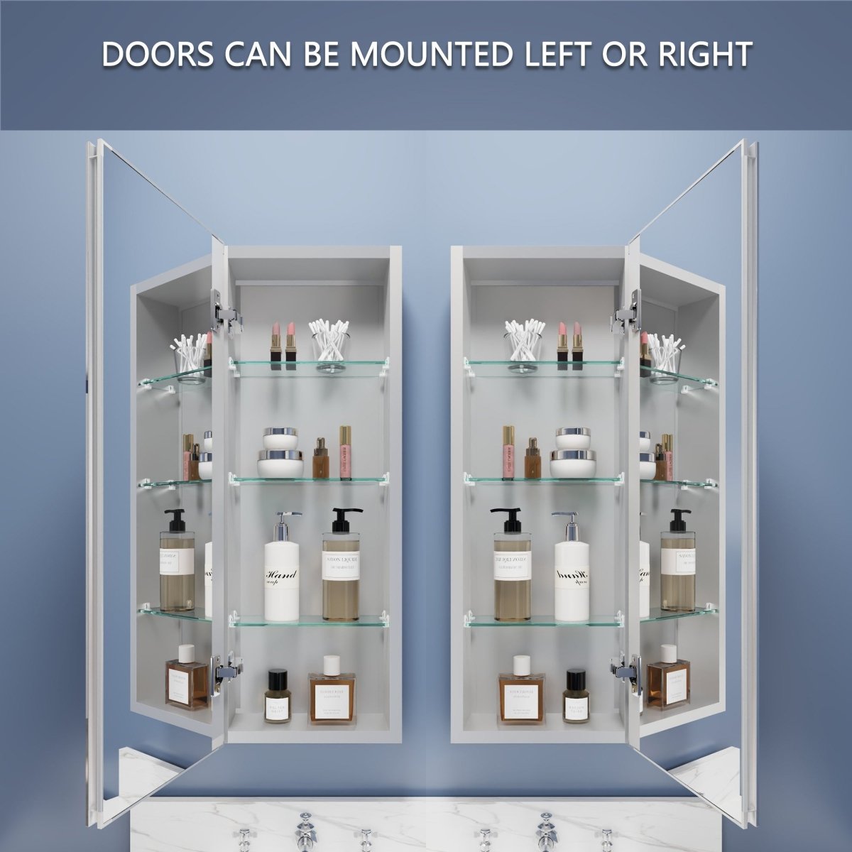 Rim 12 in. W X 32 in. H Single Medicine Cabinet without Light