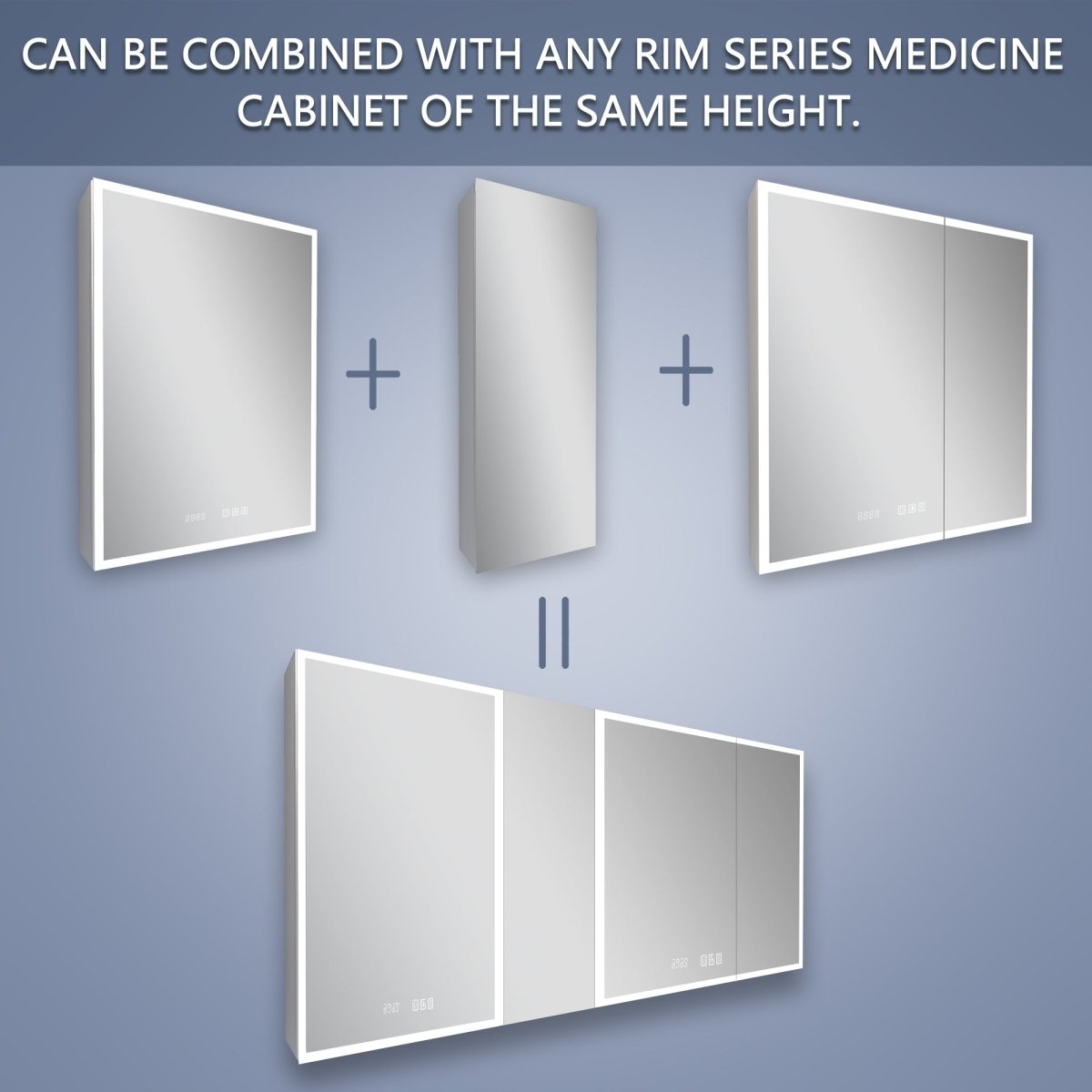 Rim 12 in. W X 32 in. H Single Medicine Cabinet without Light