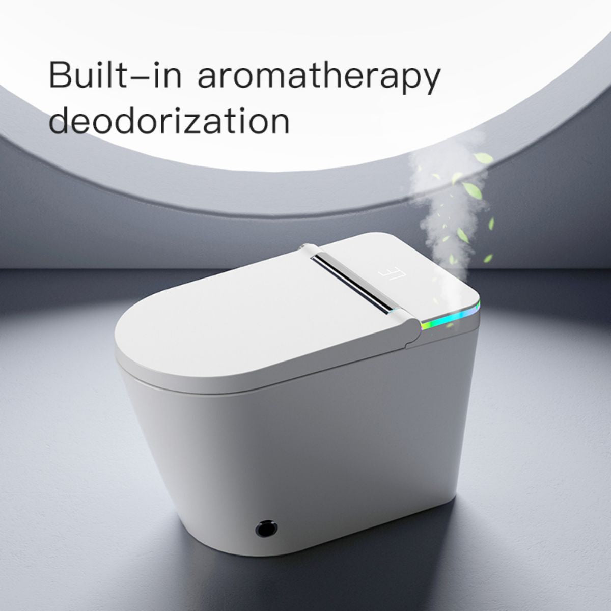 Smart Toilet with Built - in Bidet Seat,Tankless Toilet with Auto Lid Opening,Closing and Flushing,Heated Seat,Digital Display