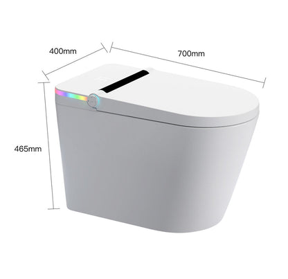 Smart Toilet with Built - in Bidet Seat,Tankless Toilet with Auto Lid Opening,Closing and Flushing,Heated Seat,Digital Display