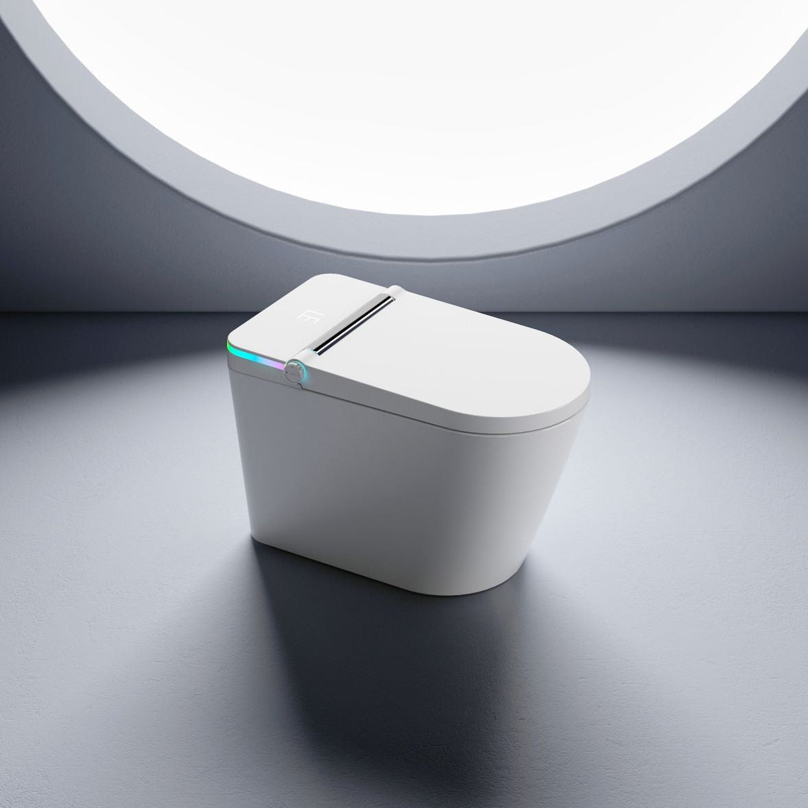 Smart Toilet with Built - in Bidet Seat,Tankless Toilet with Auto Lid Opening,Closing and Flushing,Heated Seat,Digital Display