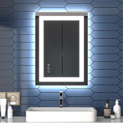 Apex 48 W x 32 H LED Bathroom Light Mirror,Anti Fog,Dimmable,Dual Li –  ExBriteUSA