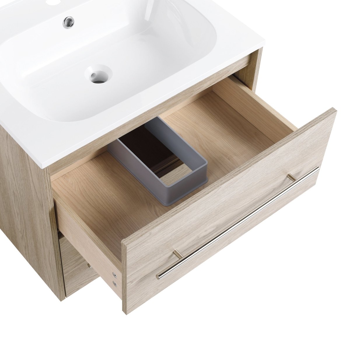 ExBrite 24 Inch Wall Mounted Bathroom Vanity