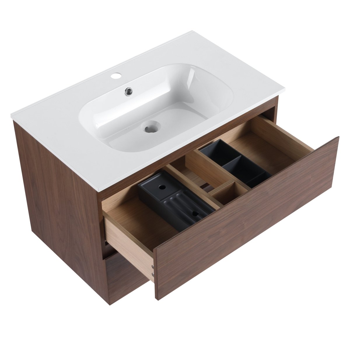 ExBrite 30" Bathroom Vanity With Gel Basin Top