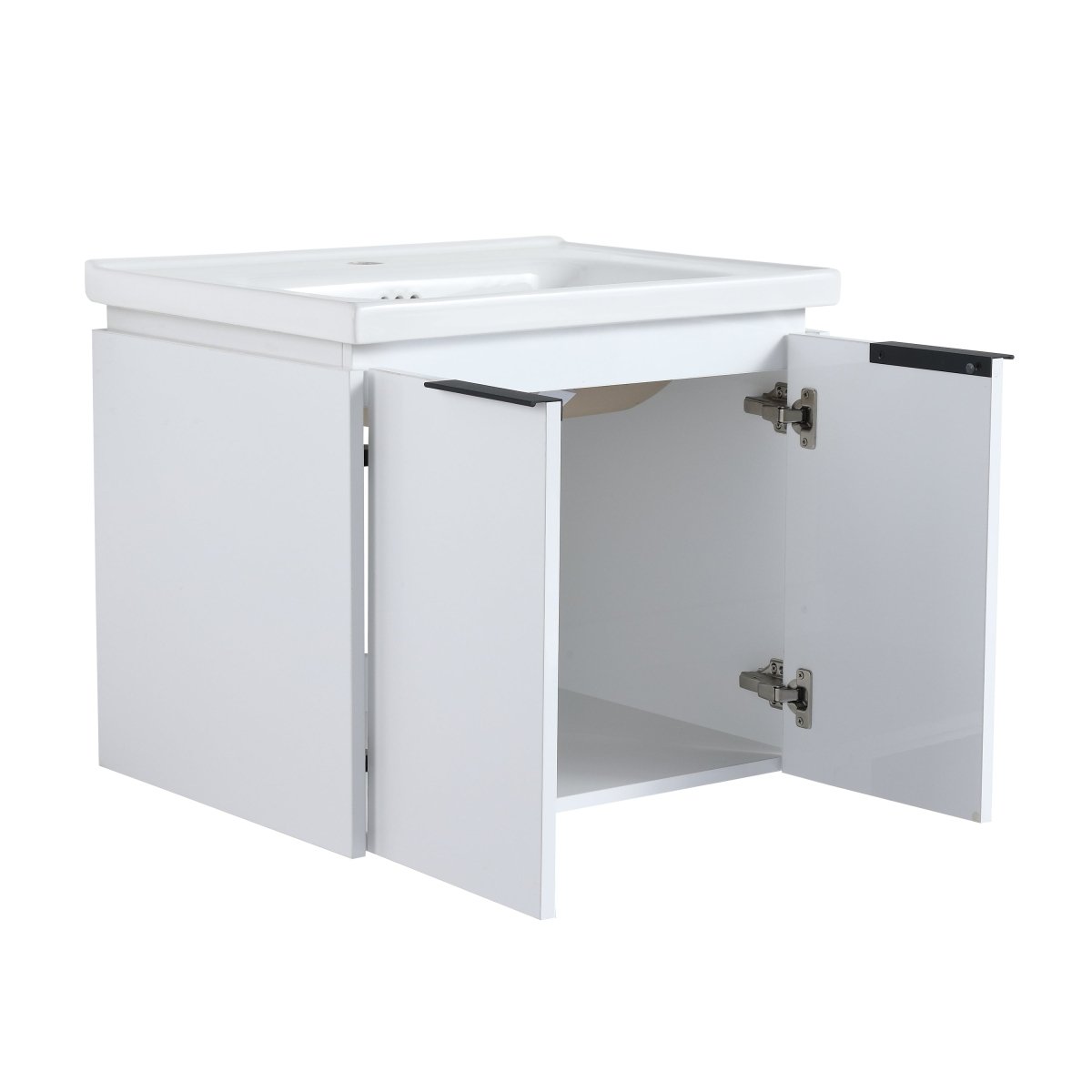 ExBrite 36 Inch Soft Close Doors Bathroom Vanity With Sink, and A Small Storage Shelves