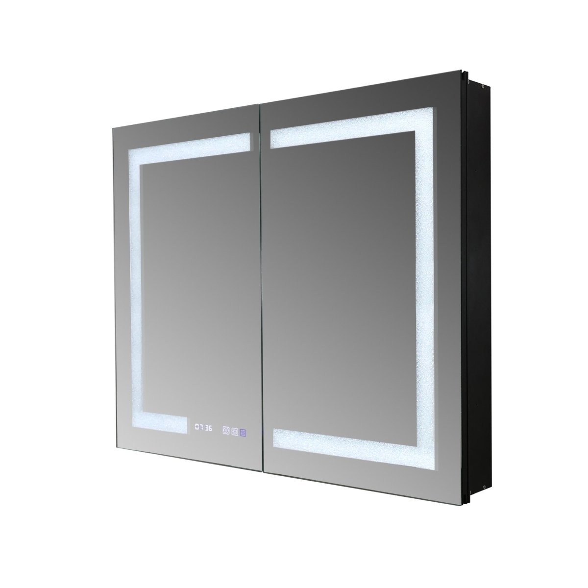 ExBrite 40“W x 32”H Lighted Medicine Cabinet with Crystal Light Strip