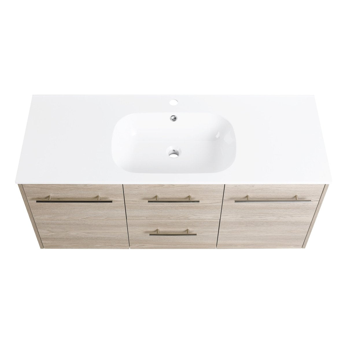 ExBrite 48 Inch Wall Mounted Bathroom Vanity