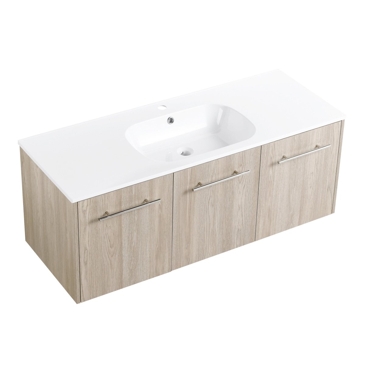 ExBrite 48 Inch Wall Mounted Bathroom Vanity,Wooden with Livingroom