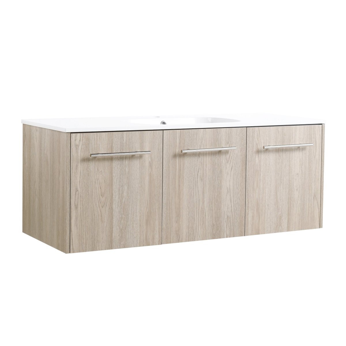 ExBrite 48 Inch Wall Mounted Bathroom Vanity,Wooden with Livingroom