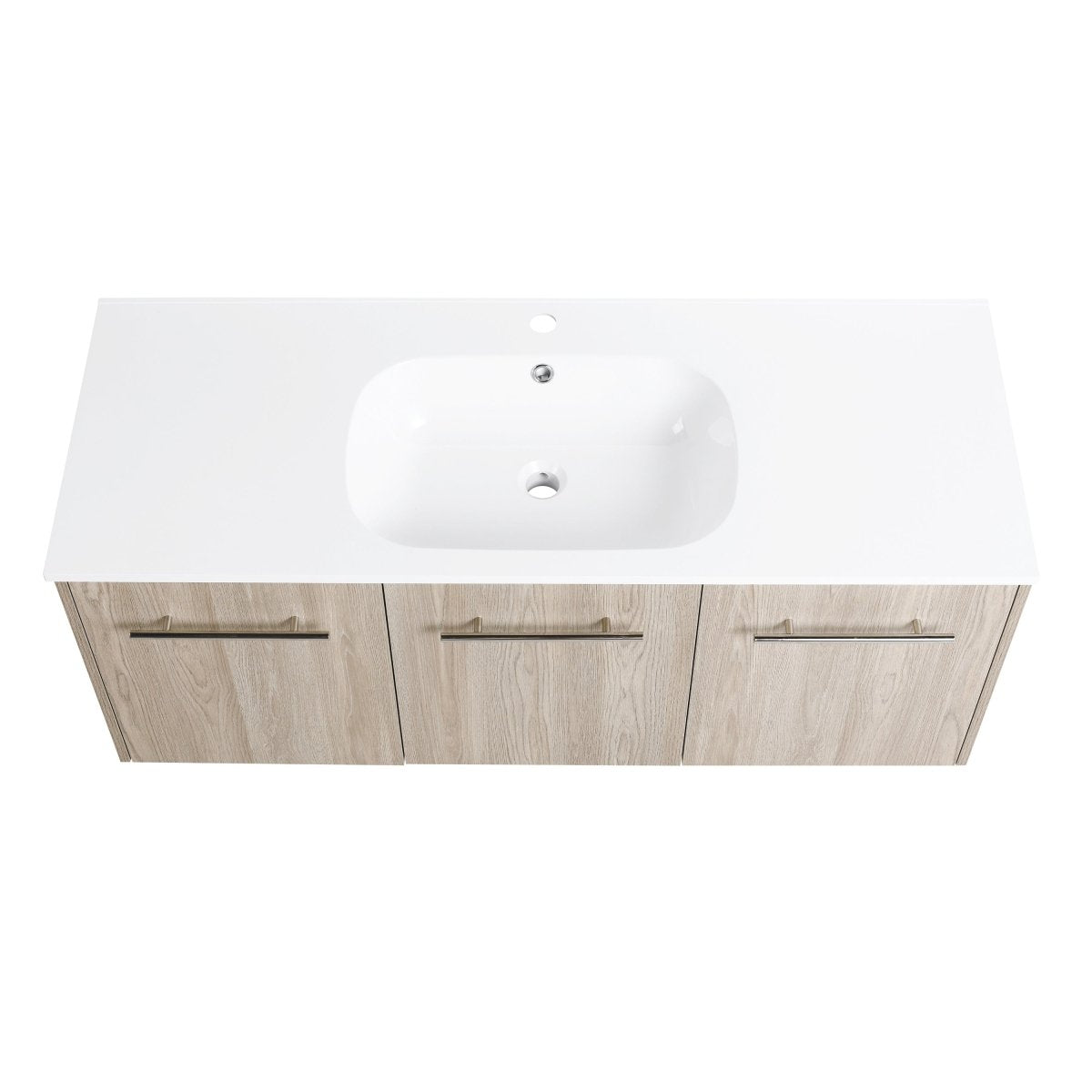 ExBrite 48 Inch Wall Mounted Bathroom Vanity,Wooden with Livingroom