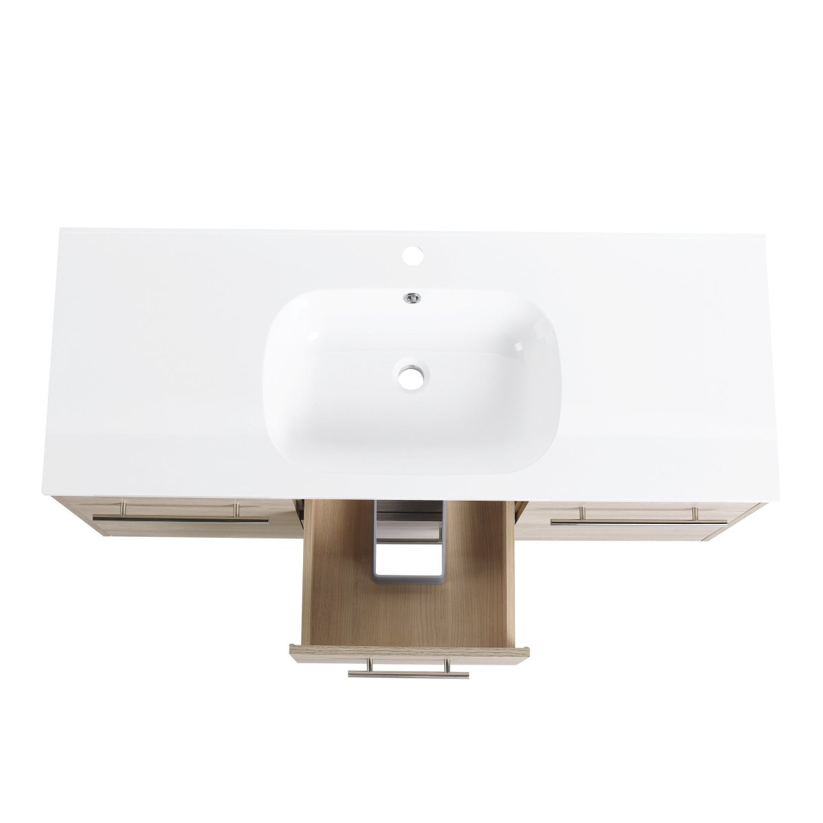 ExBrite 48 Inch Wall Mounted Bathroom Vanity