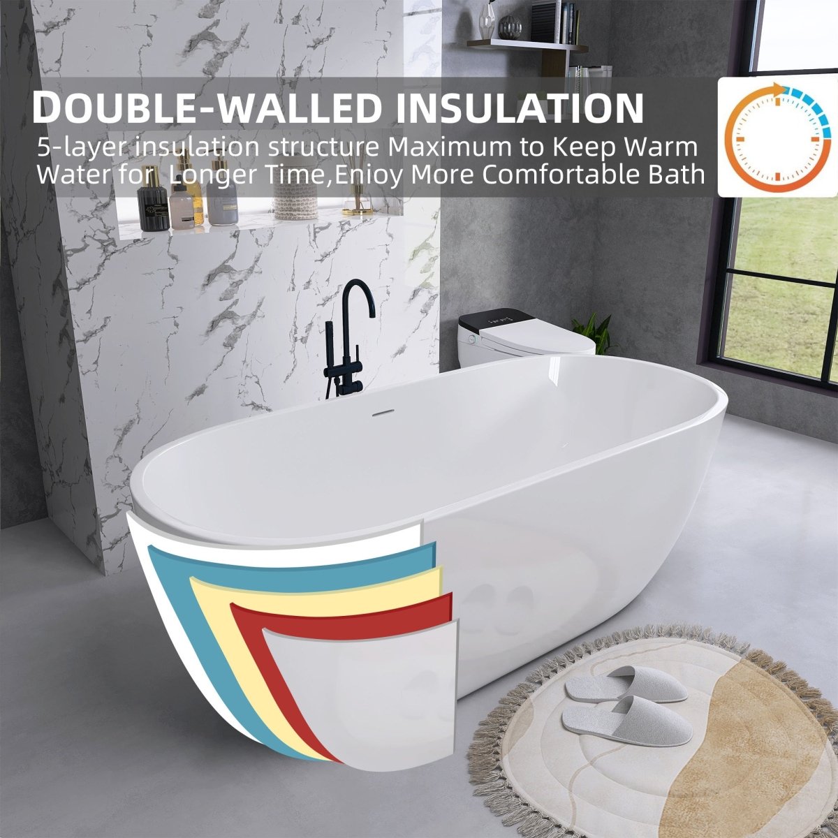 ExBrite Bathtub 55