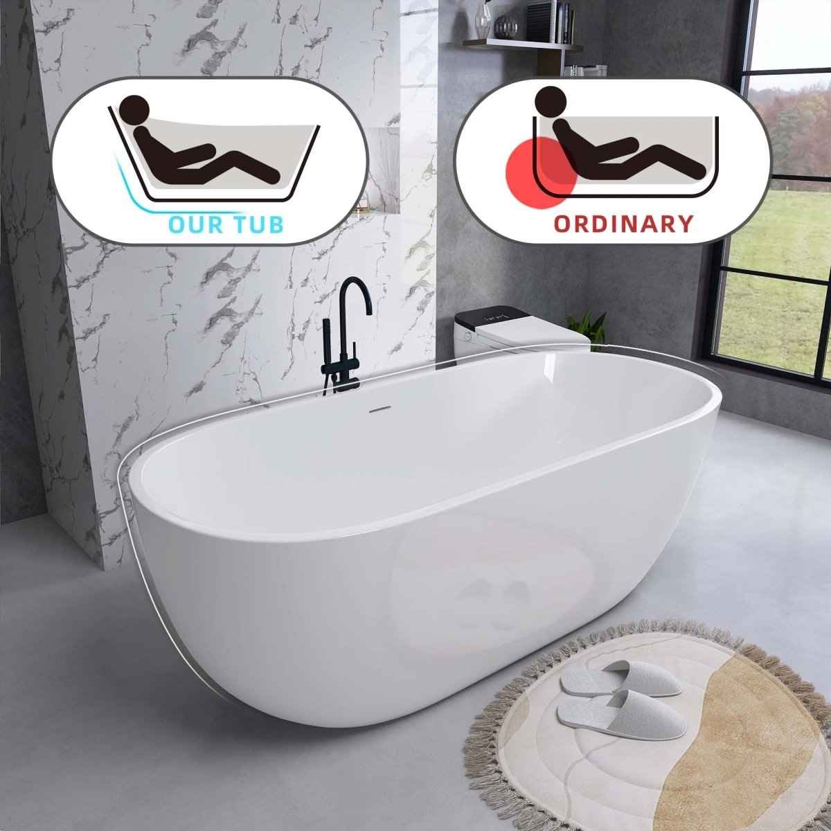 ExBrite Bathtub 55