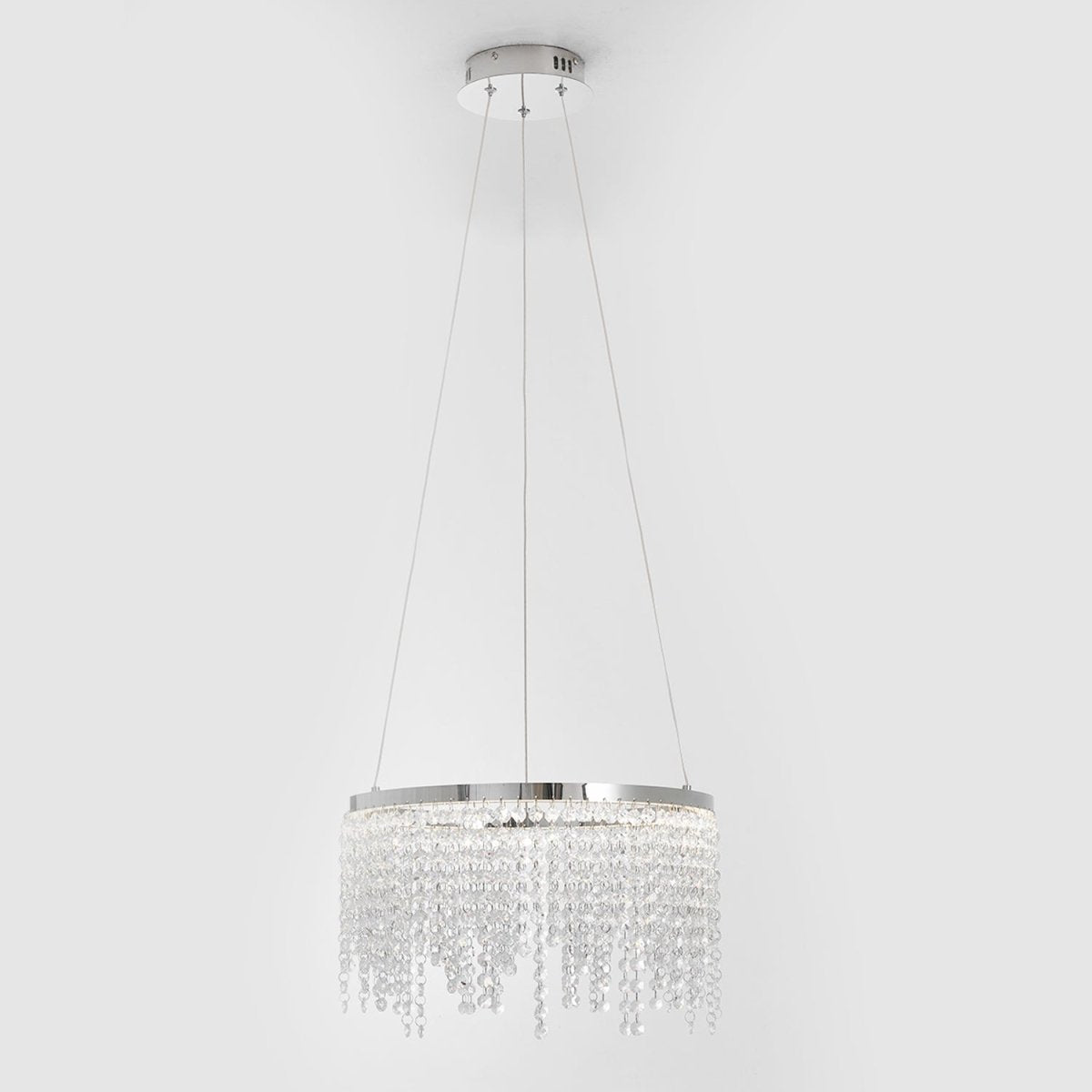 ExBrite Fancy hanging ceiling lamps,Modern Pendant Light,Crystal Chandelier,Height Adjustable,Dining Room Kitchen,Ceiling Hanging Over Table