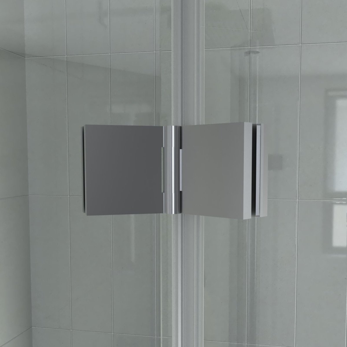 Aero 30 in. W x 72 in. H Bi Folding Bathroom Door Glass Shower Door, Chrome Finish,Pivot Swing Shower Doors,1/4 in.Fold Clear Glass Panel