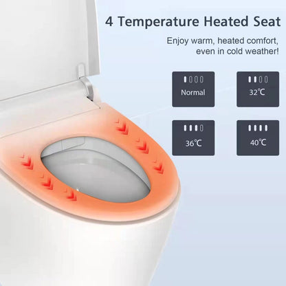 ExBrite Smart Toilets with Heated Seat,Auto Flush,AUTO Open&Close,Warm Dryer,Foot Sensor,Night Light,Remote Control