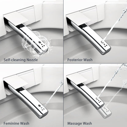 ExBrite Smart Toilets with Heated Seat,Auto Flush,AUTO Open&Close,Warm Dryer,Foot Sensor,Night Light,Remote Control