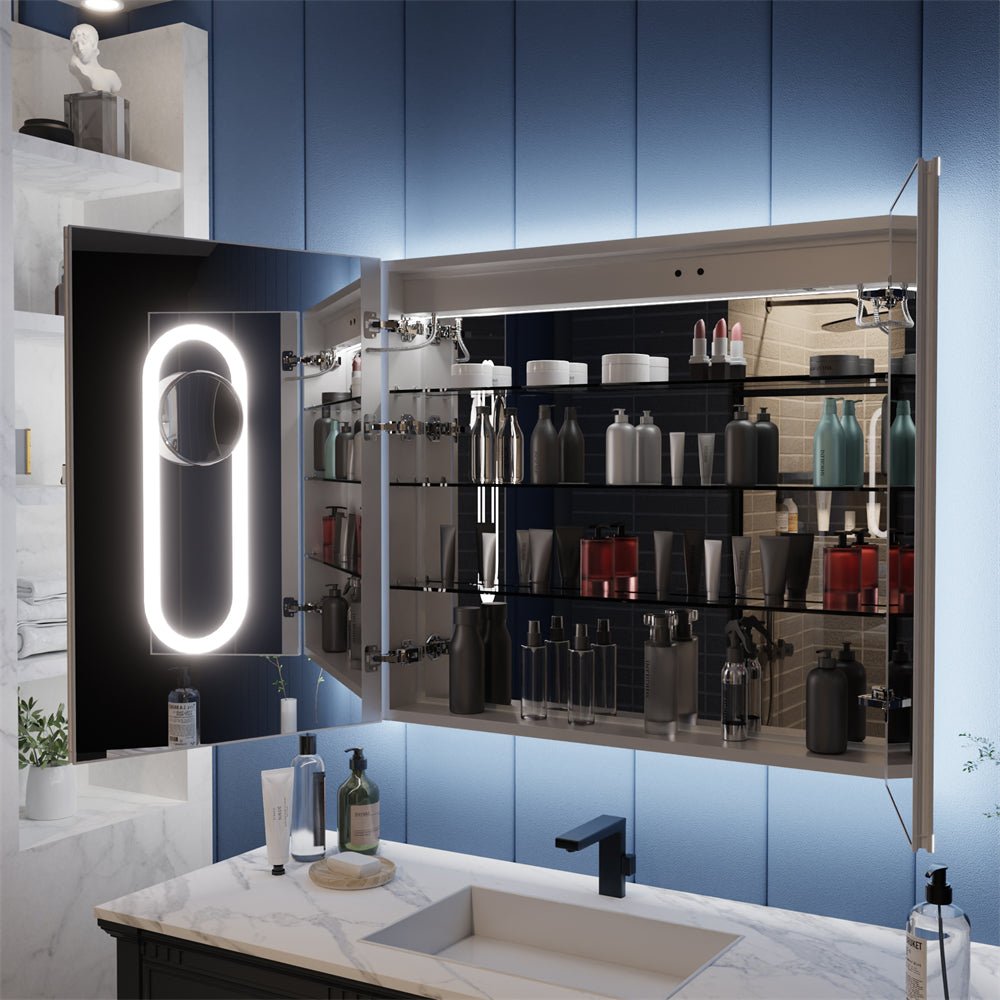 Robern M Series mirrored cabinet with an integrated LED night light